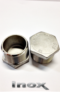 BUJAO SEXTAVADO INOX 316 1.1/4"