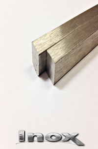 BARRA MACIÇA QUADRADA INOX 304 1/4"