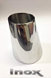 REDUÇÃO EXCEN. INOX 304 2.1/2"X2" PI/PE